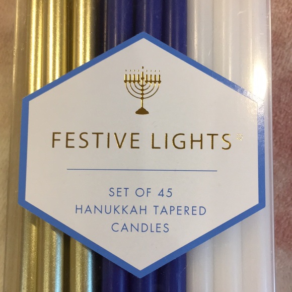 Festive Lights Hanukkah Candle Set 45 ct NWT - Picture 2 of 11